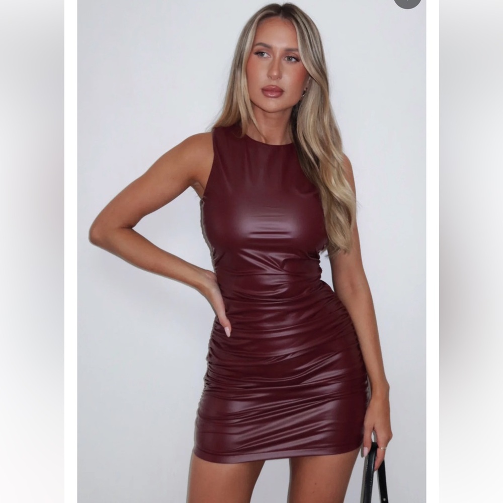 Feeling Toxic PU Leather Mini Dress